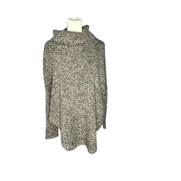 Grace Sweaters - Grace Turtleneck Gray Poncho Style Sweater S / M